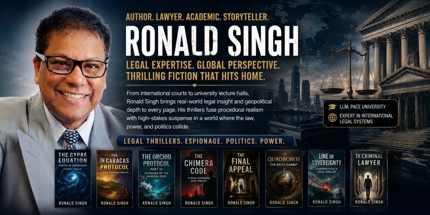 Ronald Singh Expands His Legacy with a Powerful Collection of Legal, Political, and Geopolitical Thrillers